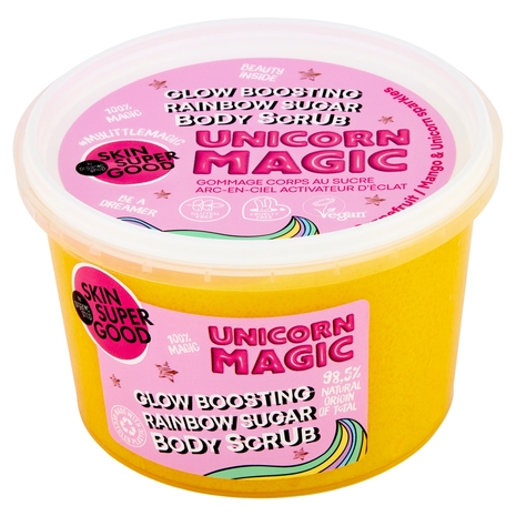 Skin Super Good Glow Boosting Rainbow Sugar Body Scrub Unicorn Magic 250 ml